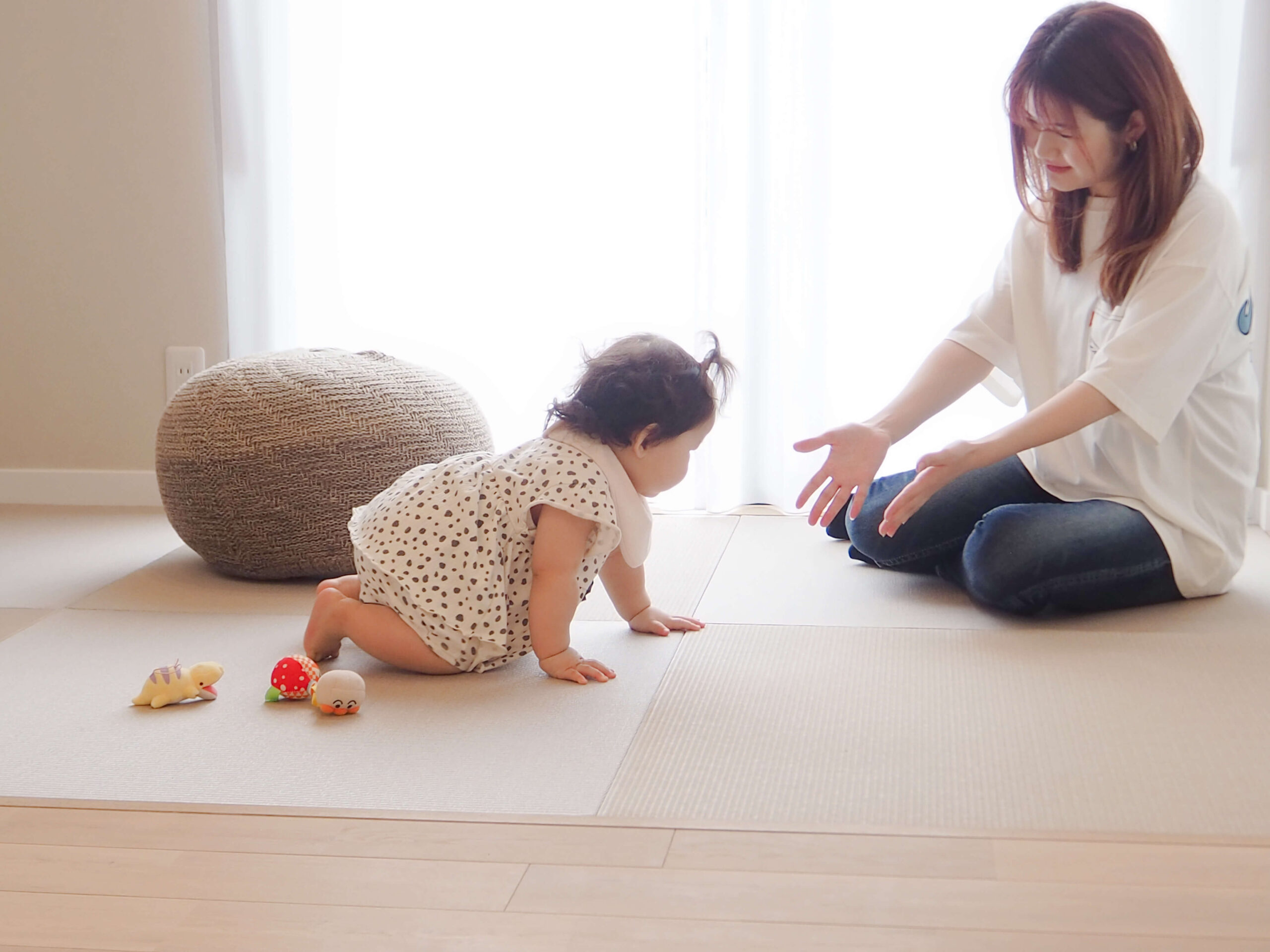 お子さまが遊んだり、お昼寝したりする空間としても◎